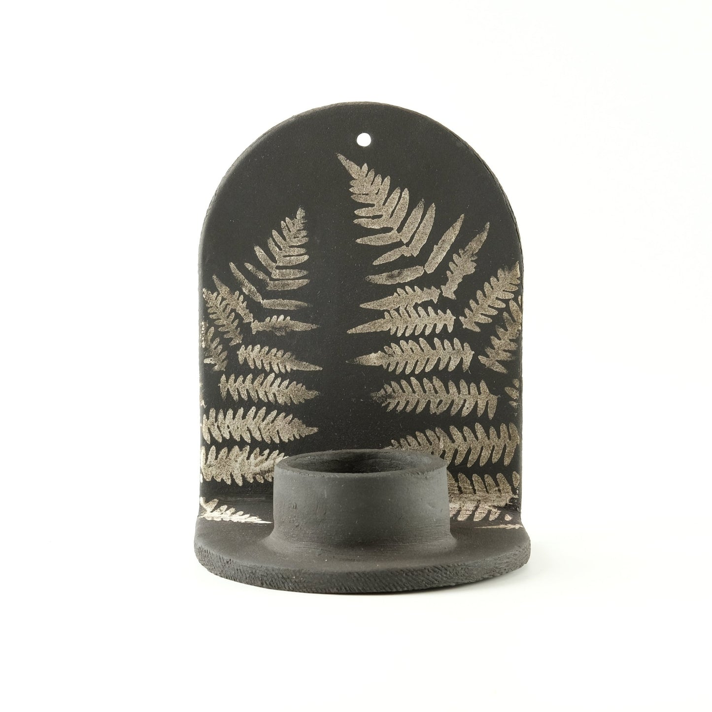 Fern Candle Holder / Wall Sconce - Adrea Davina Beres Ceramics